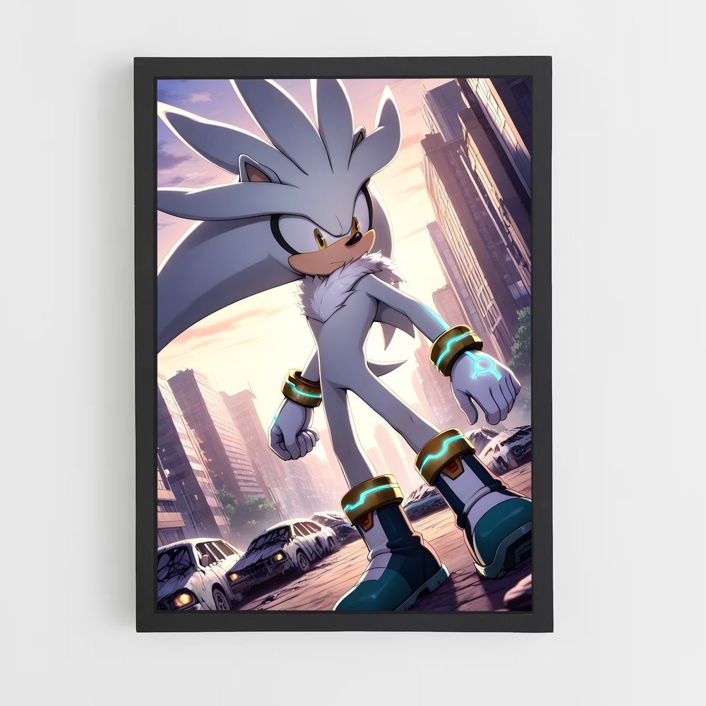 Poster Silver Speedster – affiche Sonic (vue 2)